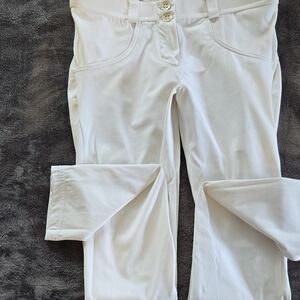 Freddy WR.UP White Trousers with Button Details